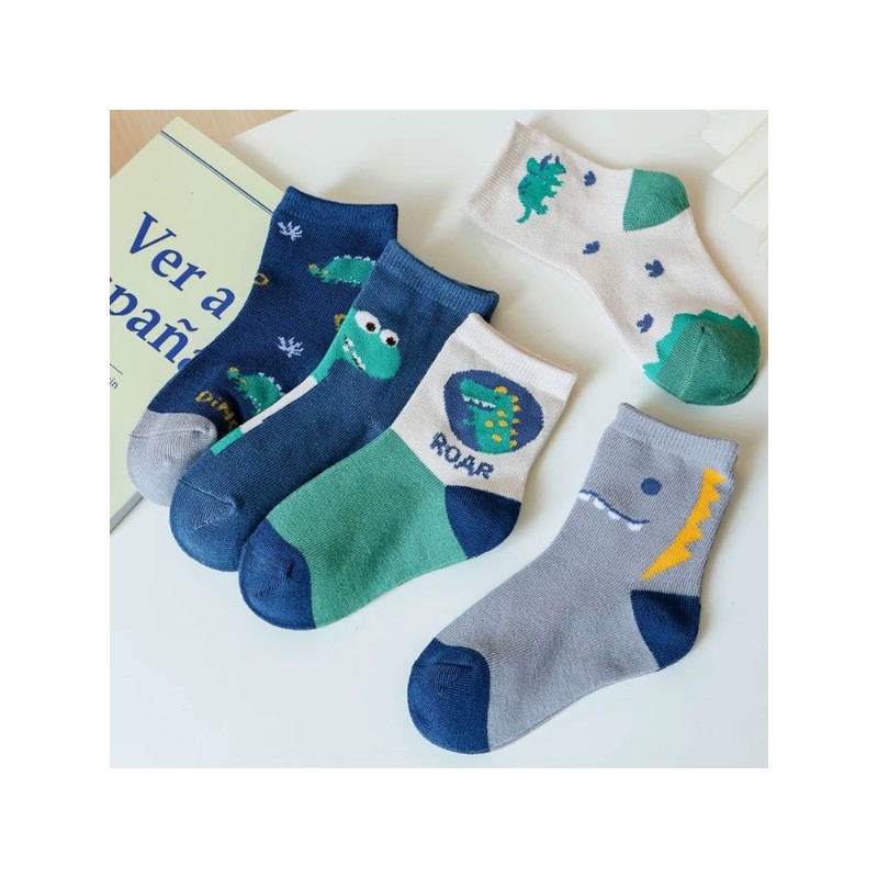 Hobins Sportswear & Company 5'çift Bebek & Çocuk Lüx Çorap Günlük Kullanıma Uygun Nefes Alabilen Dört Mevsim Okul Çorabı Soket Çorap Fiyatı