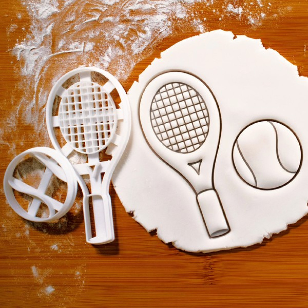 Hobist Tenis Topu ile Raket Kurabiye ve Şeker Hamuru Kalıbı Kek Kalıpları Fiyatı
