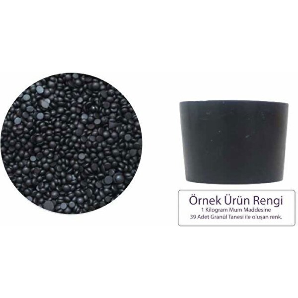 Hobizubi Siyah Mum Boyası 100 gr - Granül Mum Boyası - 1 Mum Boya Fiyatı