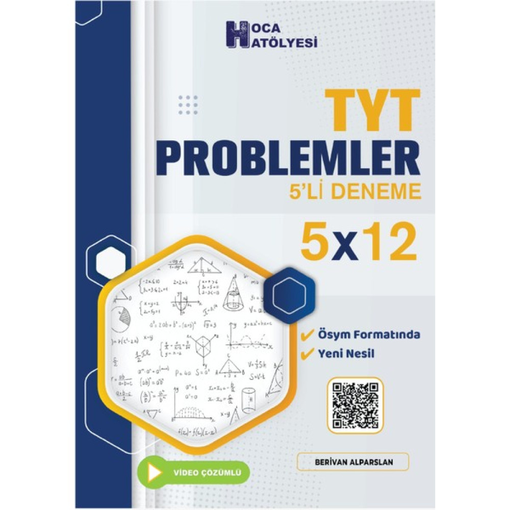 Hoca Atölyesi 2024 TYT Problemler 5'li Deneme Matematik Fiyatı