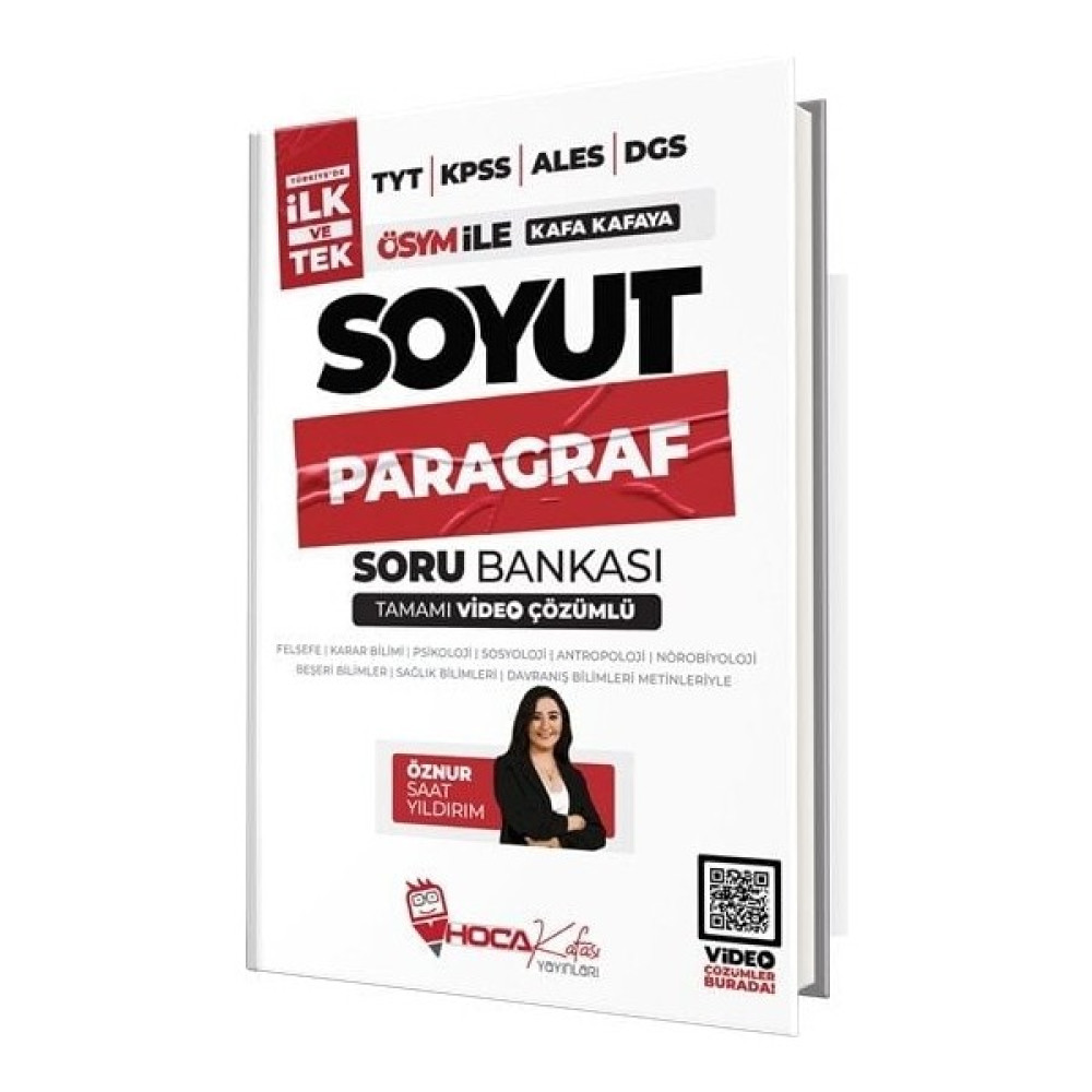Hoca Kafası Yayınları 2024 KPSS TYT ALES DGS Soyut Paragraf Soru Bankası Kaynak Kitapları Fiyatı