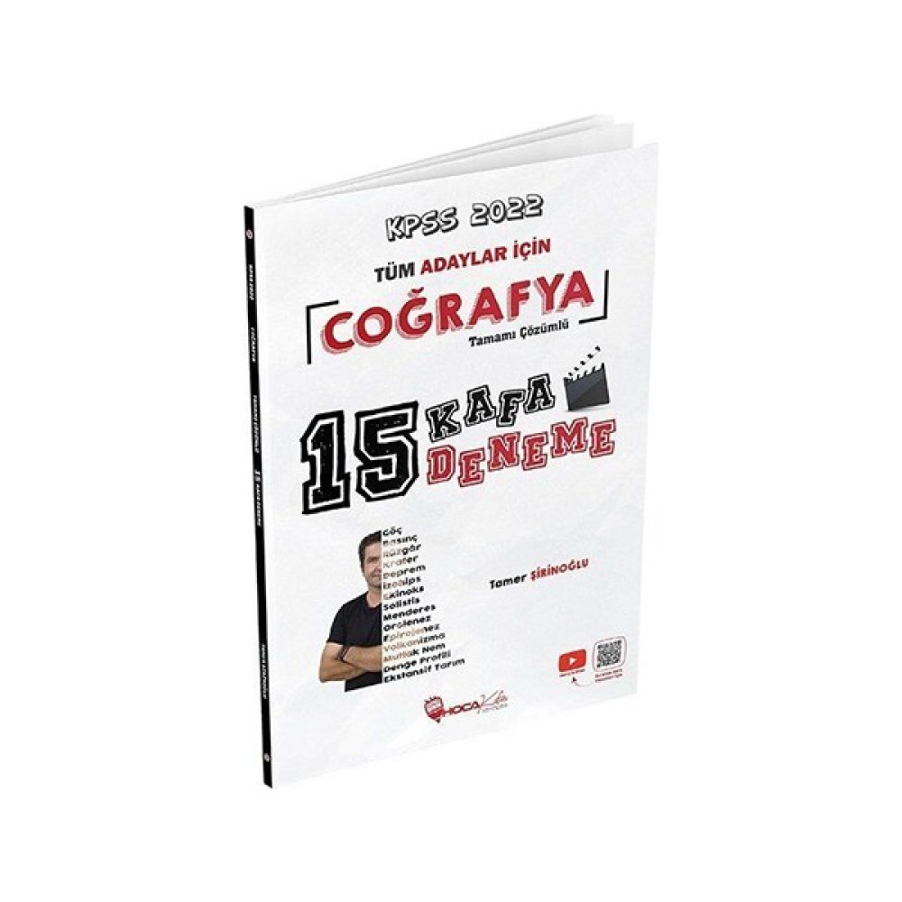 Hoca Kafası Yayınları KPSS Coğrafya 15 Deneme Tamamı Çözümlü Hoca Kafası Yayınları Ders Sınav Kitapları Fiyatı