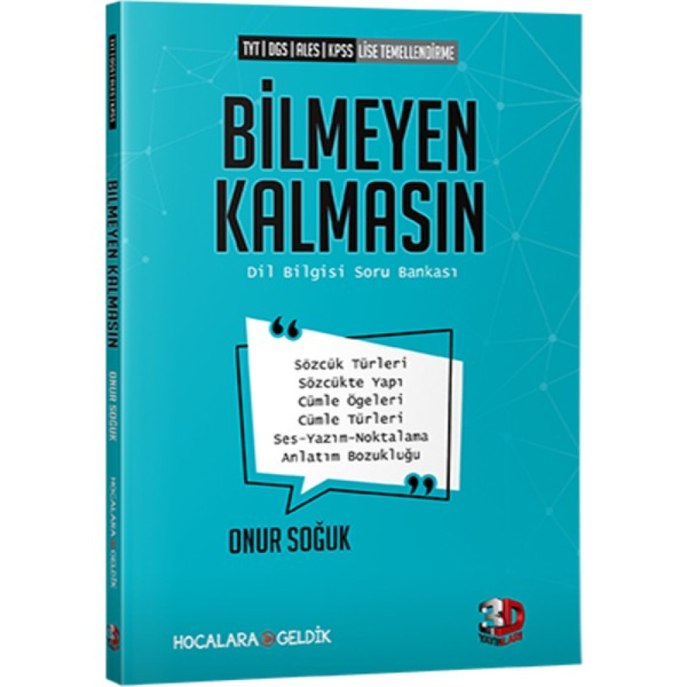 Hocalara Geldik Bilmeyen Kalmasın Dil Bilgisi Soru Bankası Türkçe Fiyatı