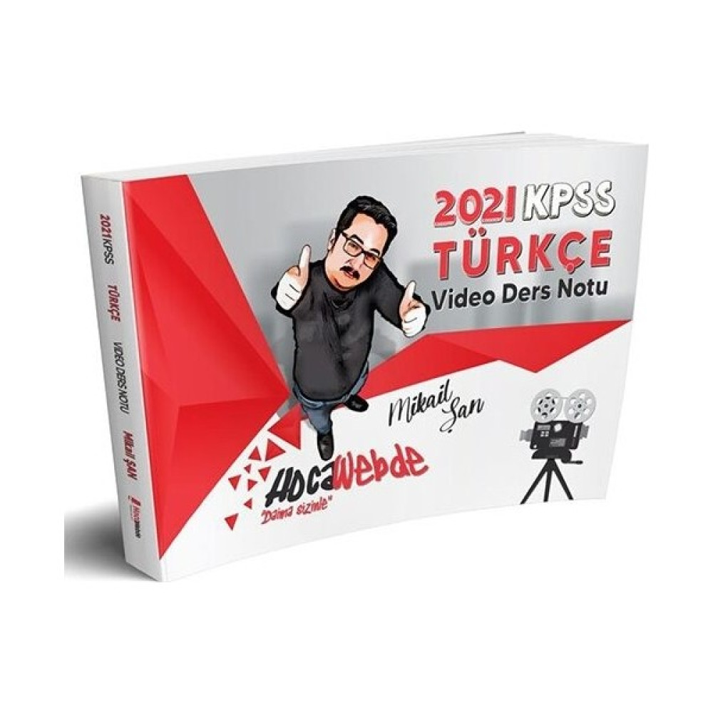 HocaWebde Yayınları 2021 KPSS Türkçe Video Ders Notu -  Mikail Şan KPSS Fiyatı
