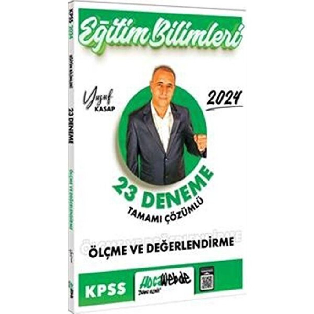 Hocawebde Yayınları 2024 KPSS Eğitim Bilimleri Ölçme ve Değerlendirme Tamamı Çözümlü 23 Deneme KPSS Fiyatı