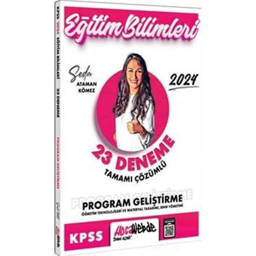 Hocawebde Yayınları 2024 KPSS Eğitim Bilimleri Program Geliştirme Tamamı Çözümlü 23 Deneme KPSS Fiyatı