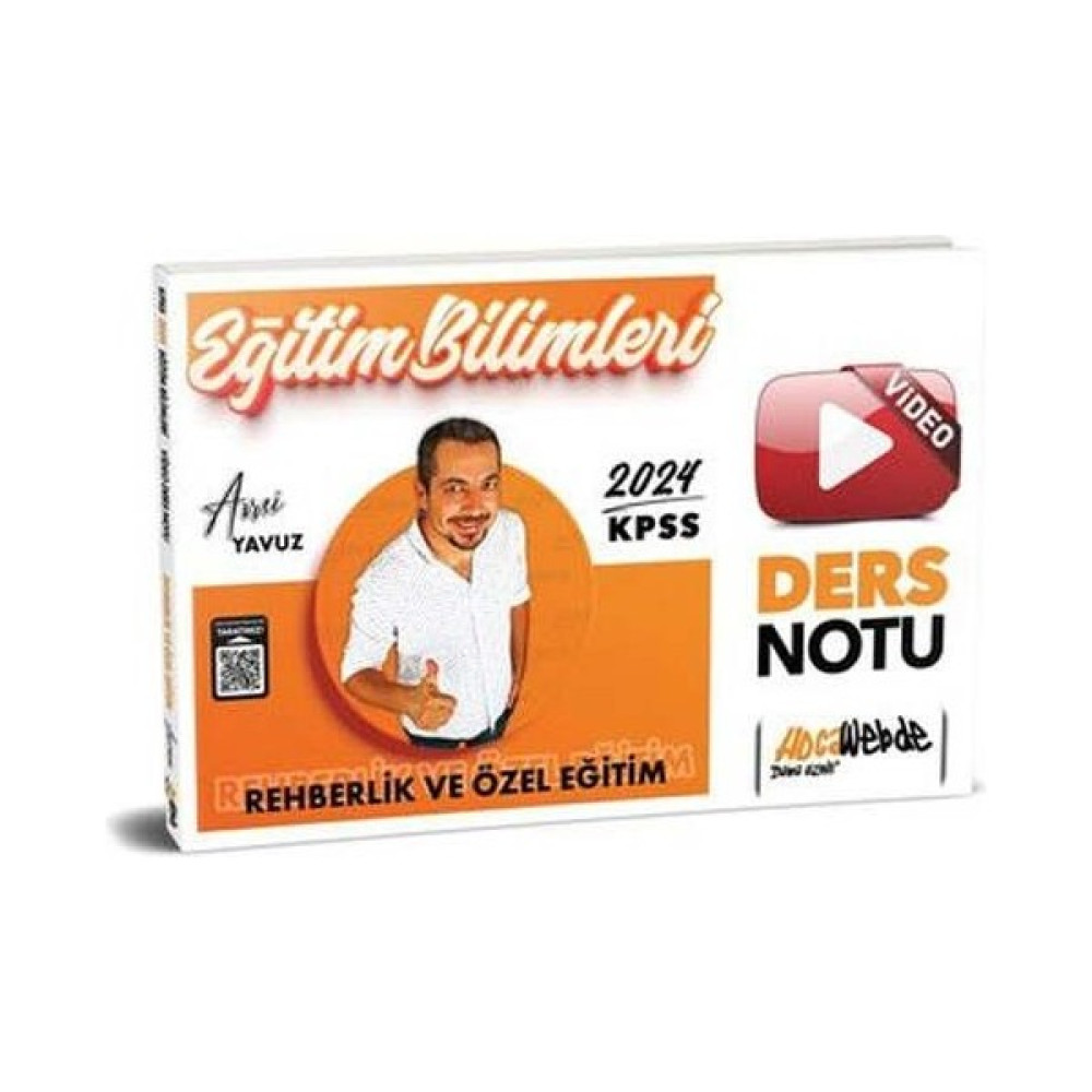 Hocawebde Yayınları 2024 KPSS Eğitim Bilimleri Rehberlik ve Özel Eğitim Video Ders Notları KPSS Fiyatı