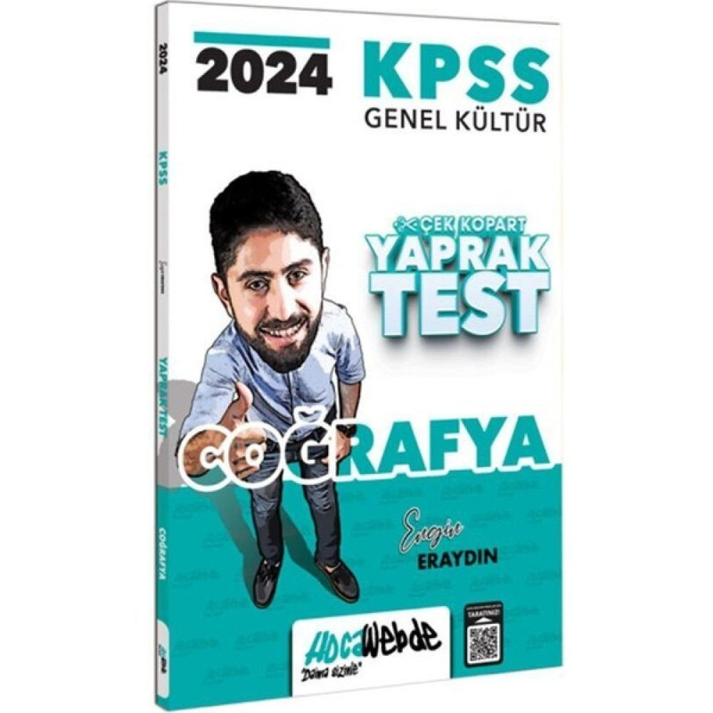 Hocawebde Yayınları 2024 KPSS Genel Kültür Coğrafya Yaprak Test KPSS Fiyatı