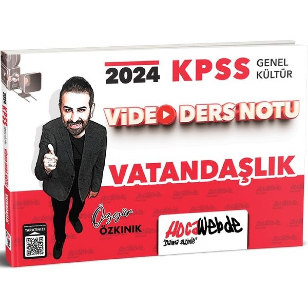 Hocawebde Yayınları 2024 KPSS Genel Kültür Vatandaşlık Video Ders Notu KPSS Fiyatı