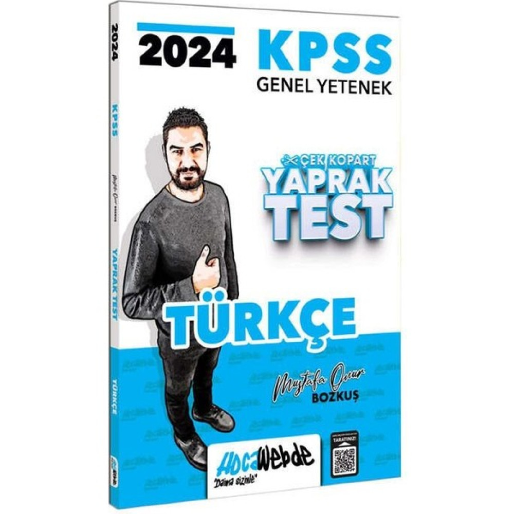 Hocawebde Yayınları 2024 KPSS Genel Yetenek Türkçe Çek Kopart Yaprak Test KPSS Fiyatı