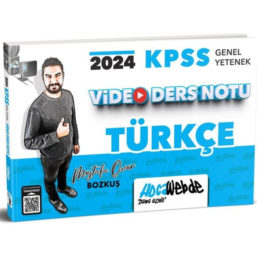 Hocawebde Yayınları 2024 Kpss Genel Yetenek Türkçe Video Ders Notu KPSS Fiyatı