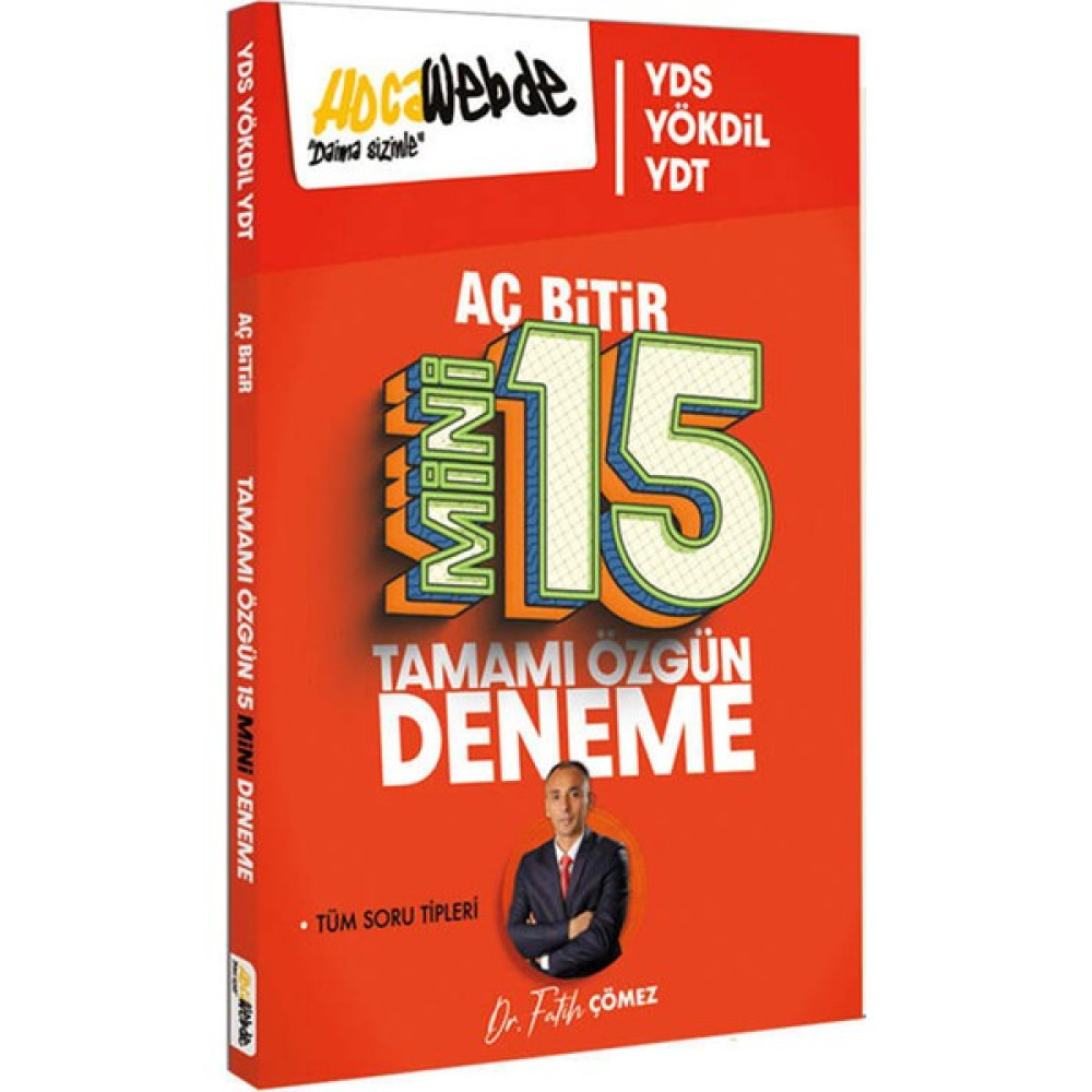 Hocawebde Yayınları 2024 YDS YÖKDİL YDT Aç Bitir Mini 15 Deneme YDS Fiyatı