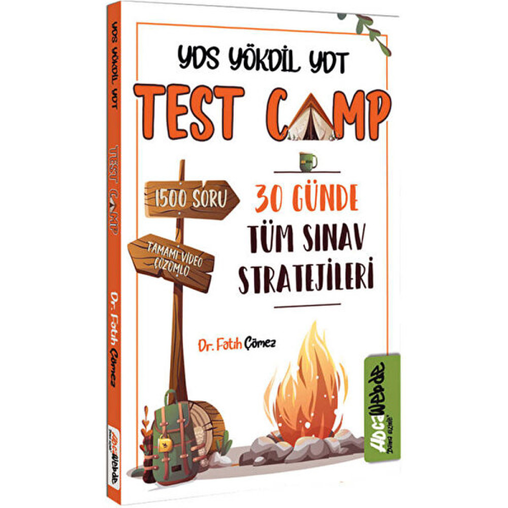 Hocawebde Yayınları 2024 YDS YÖKDİL YDT Test Camp 1500 Soru Tamamı Video Çözümlü 30 Günde Tüm Sınav Stratejileri Soru Kitabı YDS Fiyatı