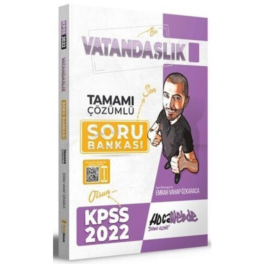 Hocawebde Yayınları Hocawebde 2022 Kpss Vatandaşlık Tamamı Çözümlü Soru Bankası Ders Sınav Kitapları Fiyatı