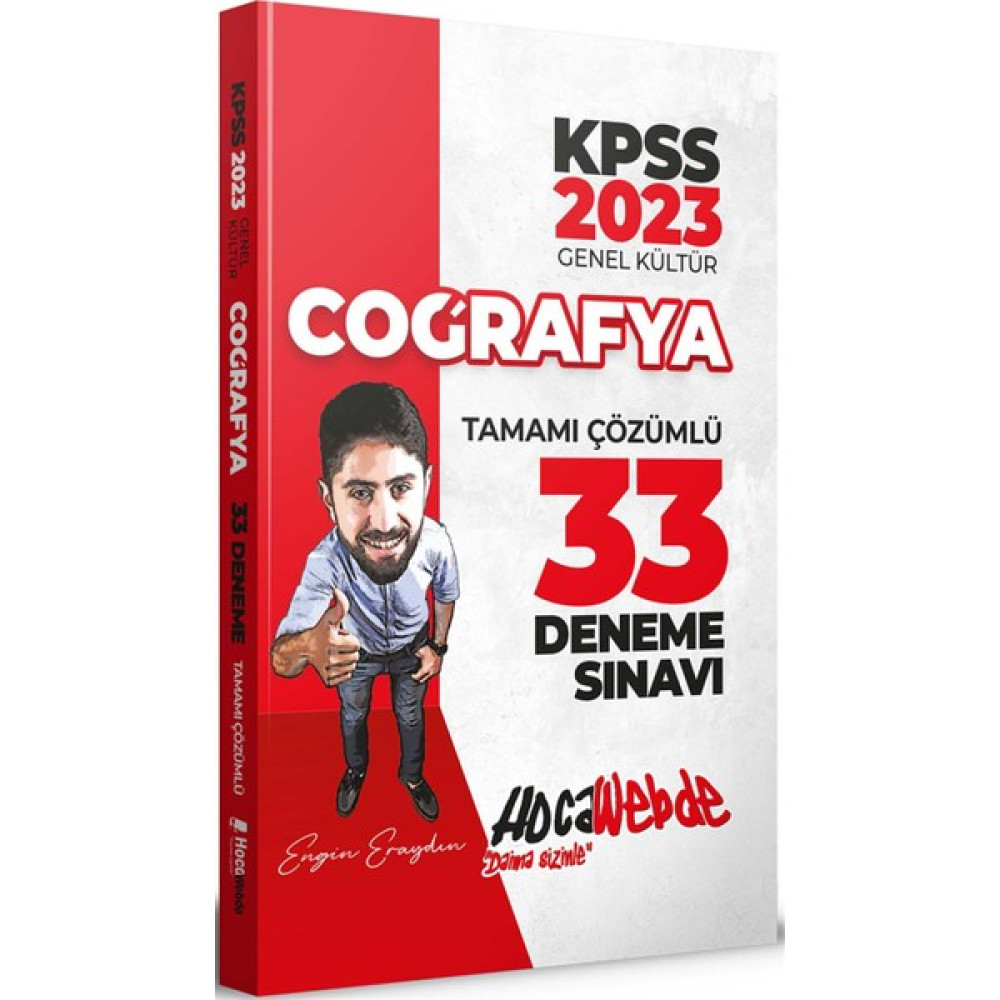 Hocawebde Yayınları KPSS 2023 Coğrafya Tamamı Çözümlü 33 Deneme Sınavı KPSS Fiyatı