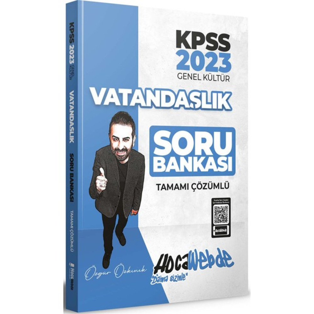 Hocawebde Yayınları KPSS 2023 Vatandaşlık Tamamı Çözümlü Soru Bankası KPSS Fiyatı