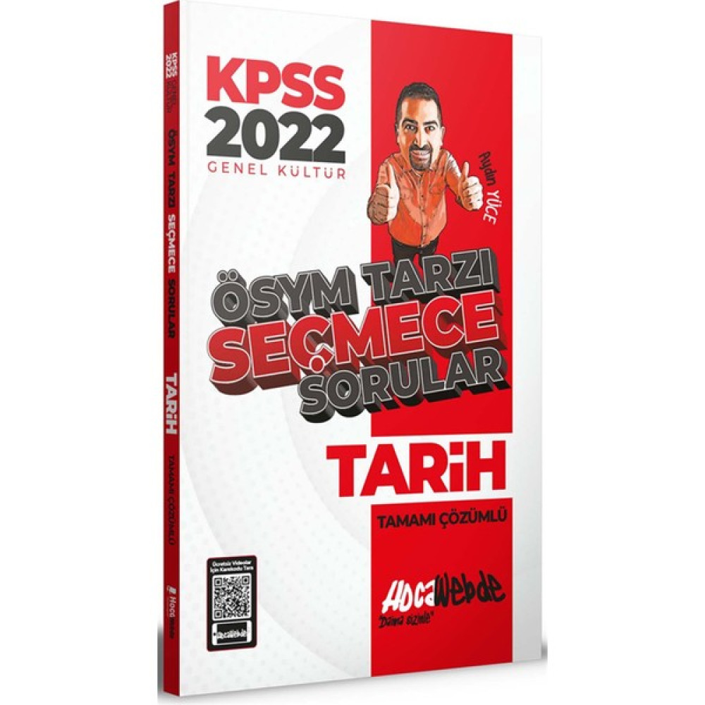 Hocawebte Yayınları 2022 KPSS Tarih Ösym Tarzı Seçmece Sorular Tamamı Çözümlü Soru Bankası KPSS Fiyatı
