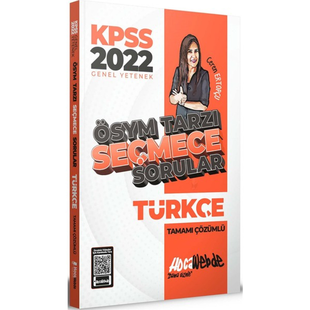 Hocawebte Yayınları 2022 KPSS Türkçe ÖSYM Tarzı Seçmece Sorular Tamamı Çözümlü Soru Bankası KPSS Fiyatı