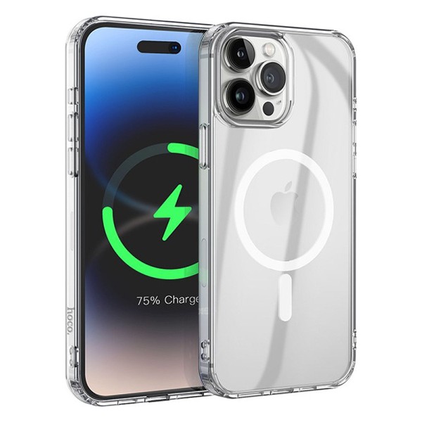 Hoco Apple iPhone 15 Pro Max Anti-Fall Darbe Önleyici Airbag Manyetik Magsafe Silikon Kılıf - Şeffaf Cep Telefonu Kılıfı Fiyatı