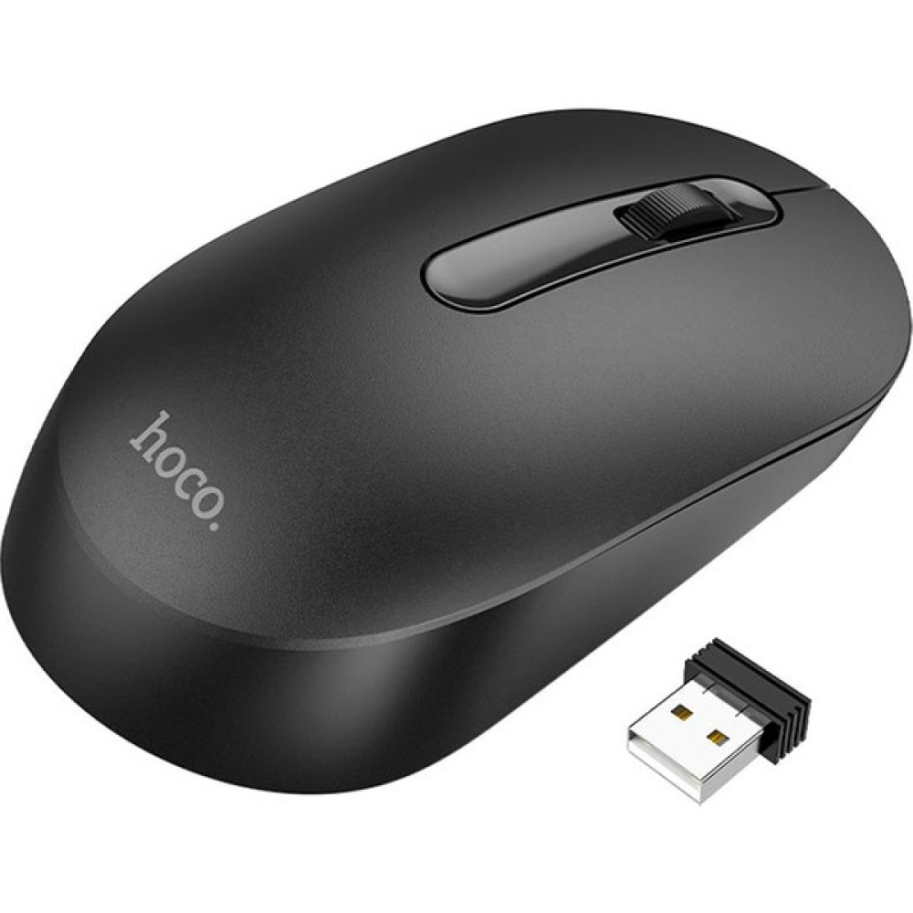 Hoco GM14 Platinium 1200DPI 2.4g Bluetooth Kablosuz Optik Mouse - Siyah Klavye - Mouse Fiyatı