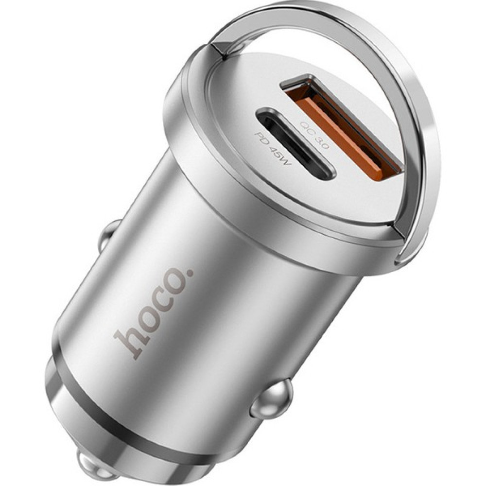 Hoco NZ10 PD45W+QC3.0 USB + Type-C Araç Çakmaklık Hızlı Şarj Aleti Cep Telefonu Araç Kiti Fiyatı