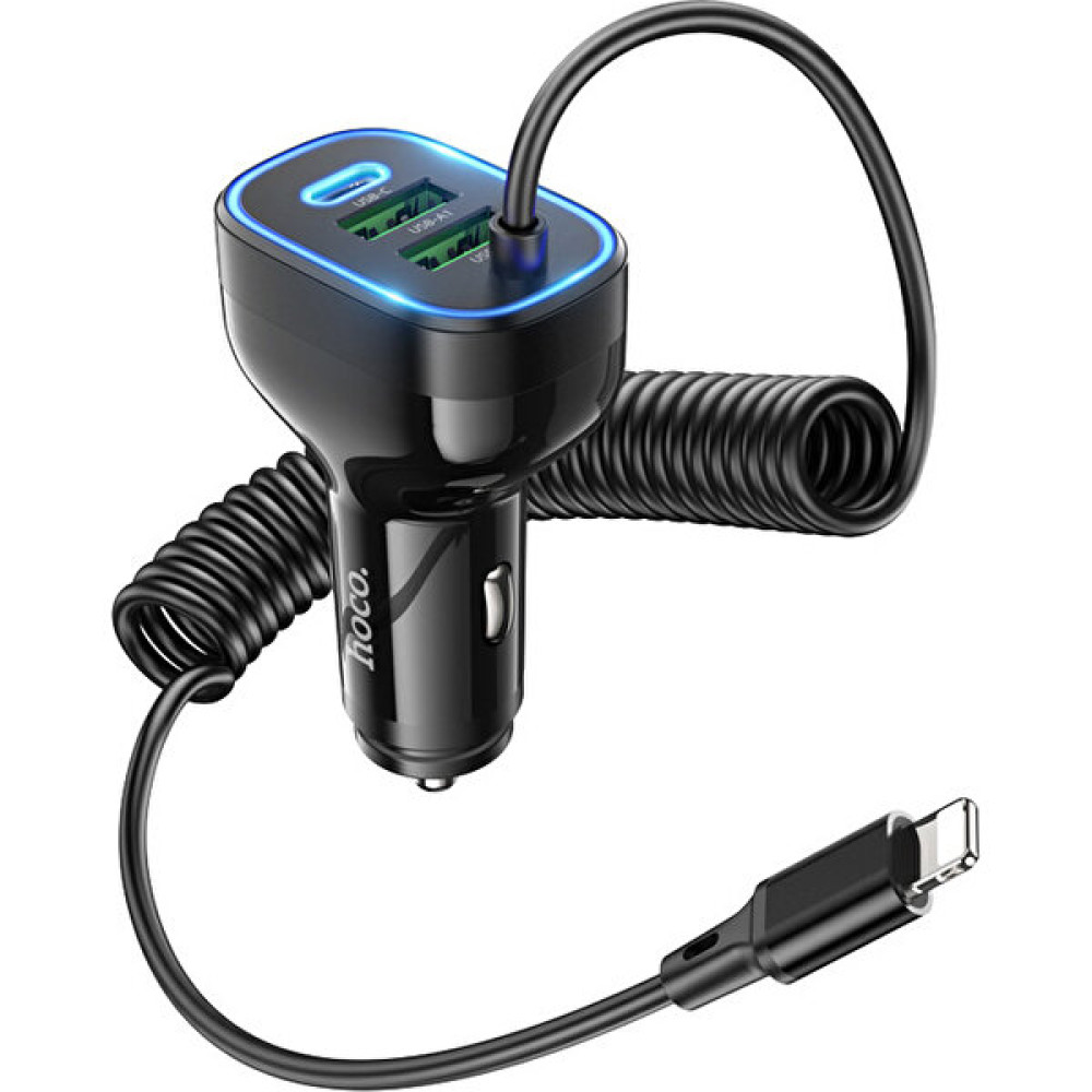 Hoco NZ11A 30W 2 Usb+ Type-C Girişli iPhone Kablolu Araç Çakmaklık Şarj Aleti Cep Telefonu Araç Kiti Fiyatı