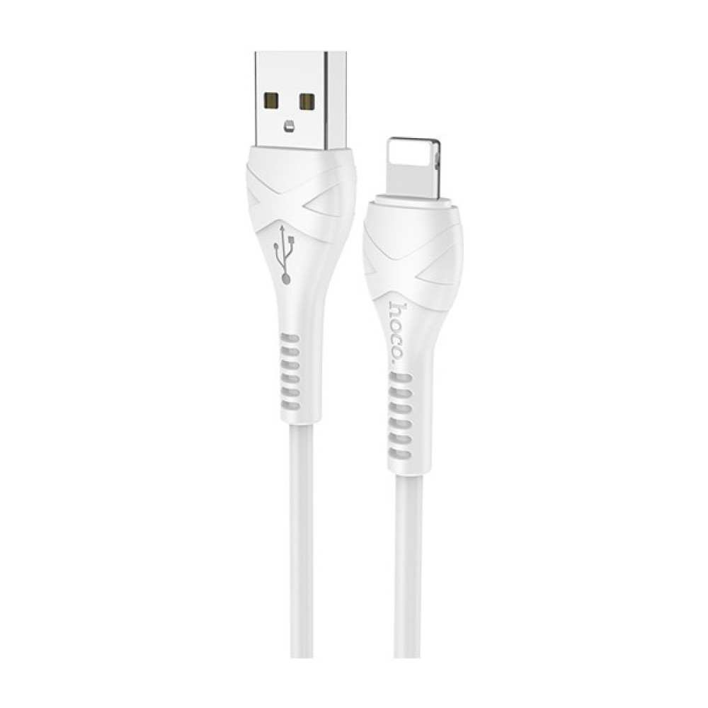 Hoco X37 İPHONE14-13-12-11 Lightning Şarj ve Data Kablosu 1m 2.4A - Beyaz Cep Telefonu Kablosu Fiyatı