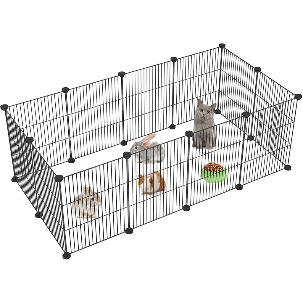 Hodbehod Evcil Küçük Hayvan Kedi Köpek Kuş Evi Kafesi Oyun Parkı Portatif Taşınabilir Metal Tel 12 Panel Diğer Fiyatı
