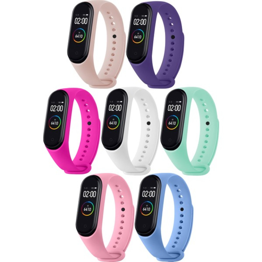 HOFFICE Xiaomi Mi Band 3 ve Mi Band 4 Uyumlu Yüksek Kalite Silikon Kordon Seti - Çok Renkli Giyilebilir Teknoloji Aksesuarları Fiyatı