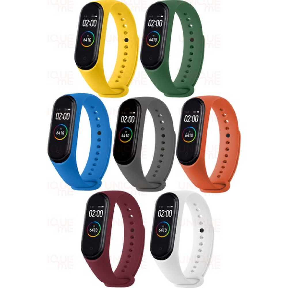 HOFFICE Xiaomi Mi Band 3 ve Mi Band 4 Uyumlu Yüksek Kalite Silikon Kordon Seti - Sarı - Yeşil - Mavi - Gri - Turuncu - Bordo - Beyaz Giyilebilir Teknoloji Aksesuarları Fiyatı