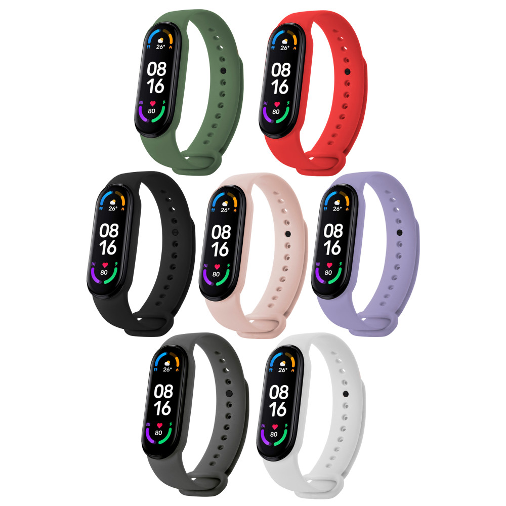 HOFFICE Xiaomi Mi Band 5 Ve 6 Uyumlu Yüksek Kalite Silikon Kordon Seti (7 ADET KORDON) Akıllı Bileklik Fiyatı