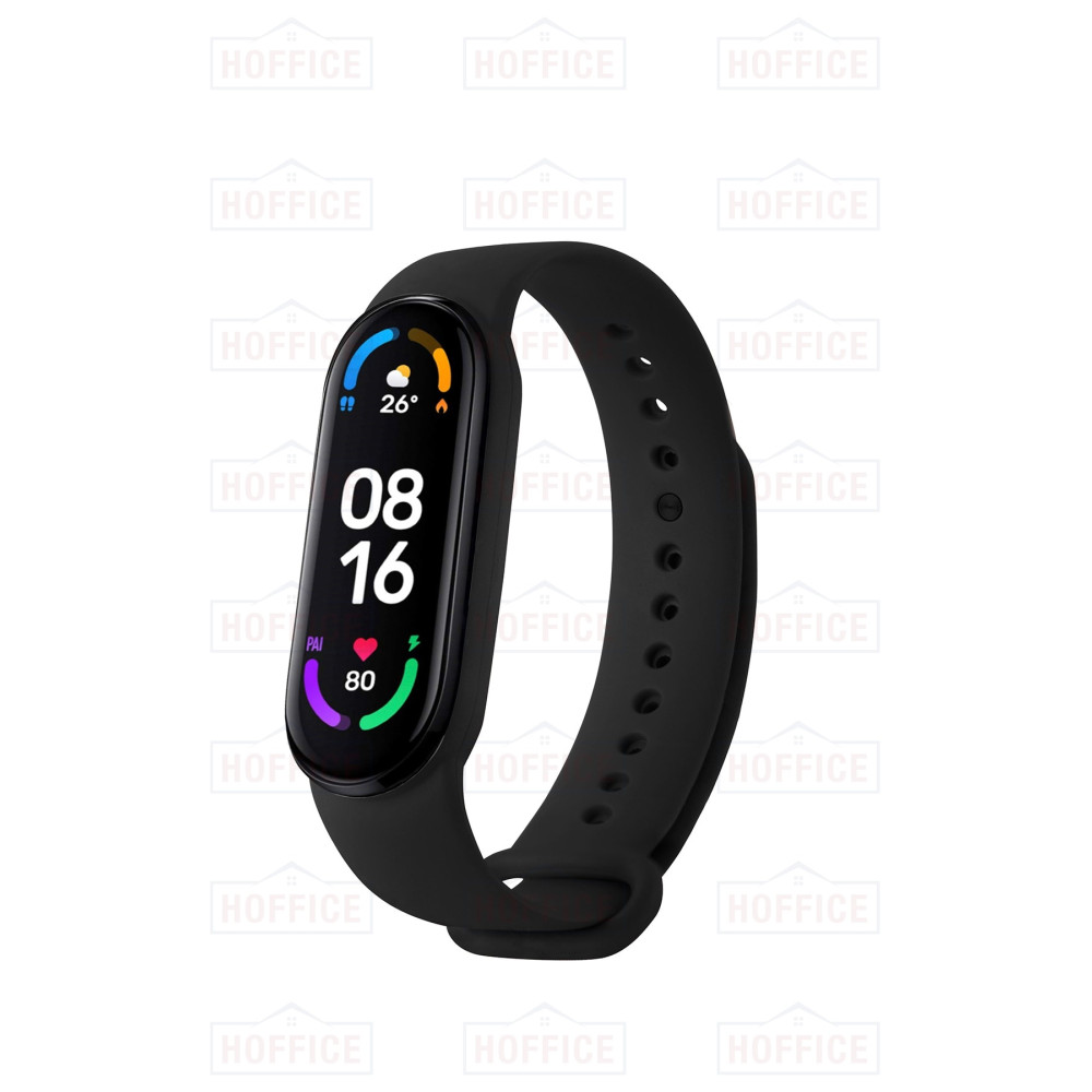 HOFFICE Xiaomi Mi Band 5/6 Uyumlu Yüksek Kalite Silikon Kordon (SADECE KORDON) (SİYAH) Akıllı Bileklik Fiyatı