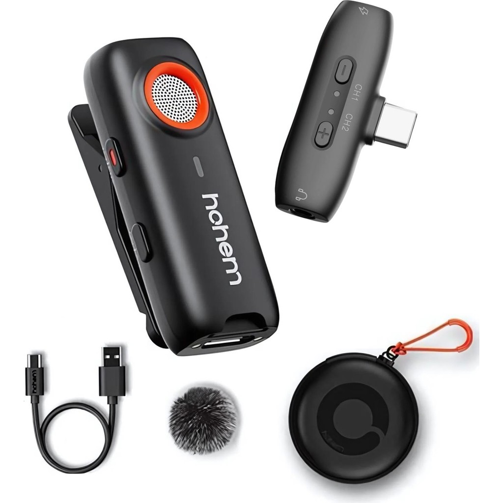 Hohem MIC-01 Wireless Yaka Mikrofonu - Siyah Müzik Aletleri Fiyatı