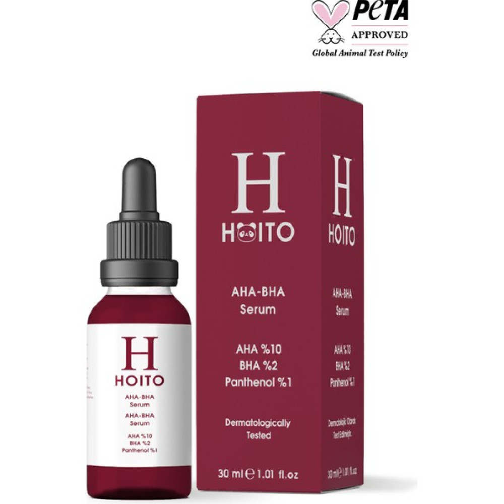 HOITO Aha Bha Serum 30ML - Aha%10 Bha %2 Niacinamide %2 Panthenol %1 Zinc Pca %1 Cilt Temizleme ve Peeling Fiyatı