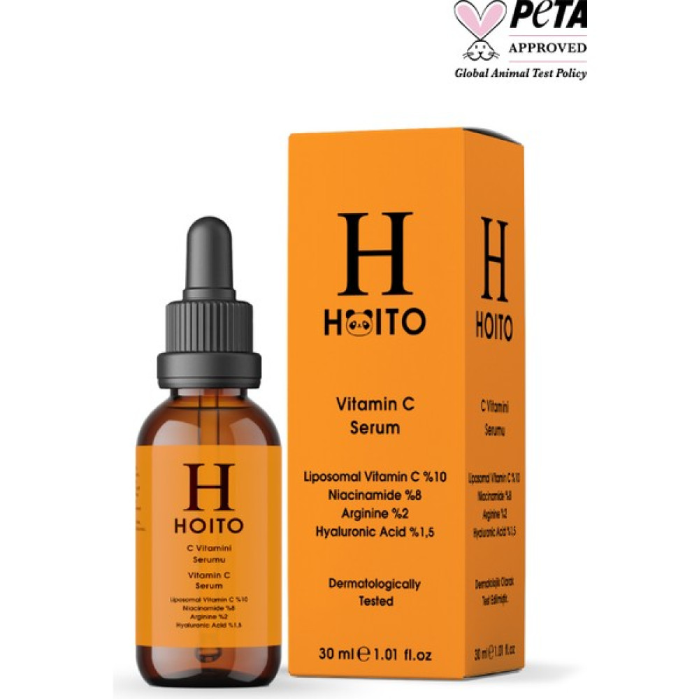 HOITO C Vitamini Serumu 30ML-LIPOSOMAL Vitamin C % 10 Niacinamide % 8 Arginine % 2 Ha % 1,5 Anti-Aging / Yaşlanma Karşıtı Fiyatı