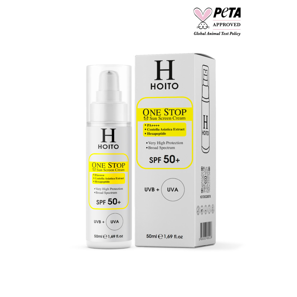 Hoito Hızlı Emilen Yapışkanlık Hissi Bırakmayan Güneş Koruyucu SPF50+/PA++++50ml-One Stop Sun Screen Cream Güneş Kremleri ve Losyonları Fiyatı