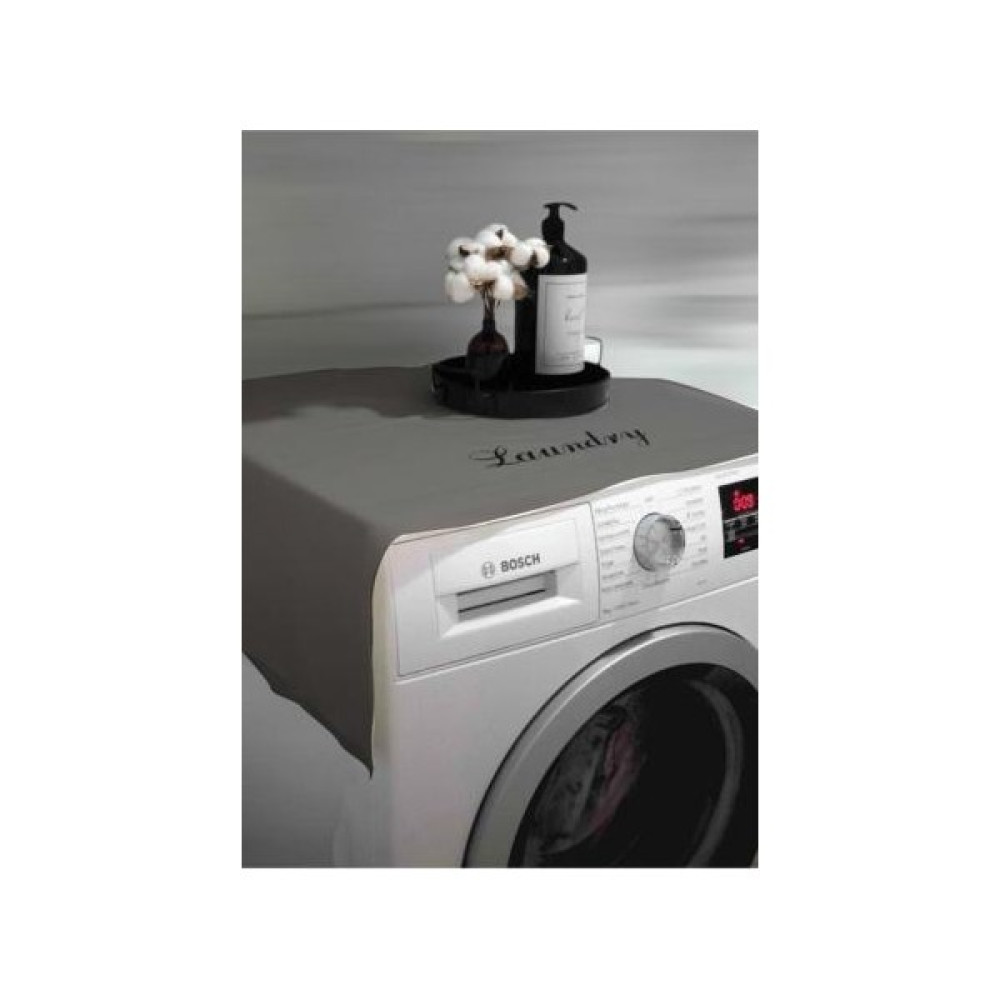HOKTİC Laundry Nakışlı Gri Çamaşır Makinesi Örtüsü - 62x100 Ev & Dekorasyon Aksesuarları Fiyatı