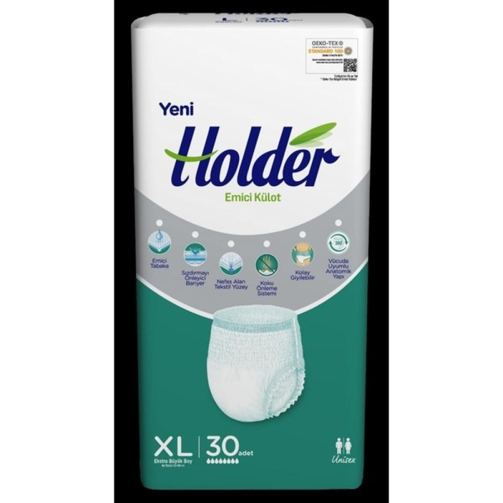 Holder Emici Külot Bez XL 30'lu Hasta Bezleri ve Temizliği Fiyatı