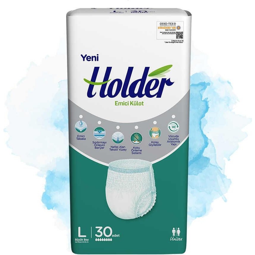 Holder Emici Külot Yetişkin Hasta Bezi Büyük Boy ( Large ) 30 x 2 Adet - L Hasta Bezleri ve Temizliği Fiyatı