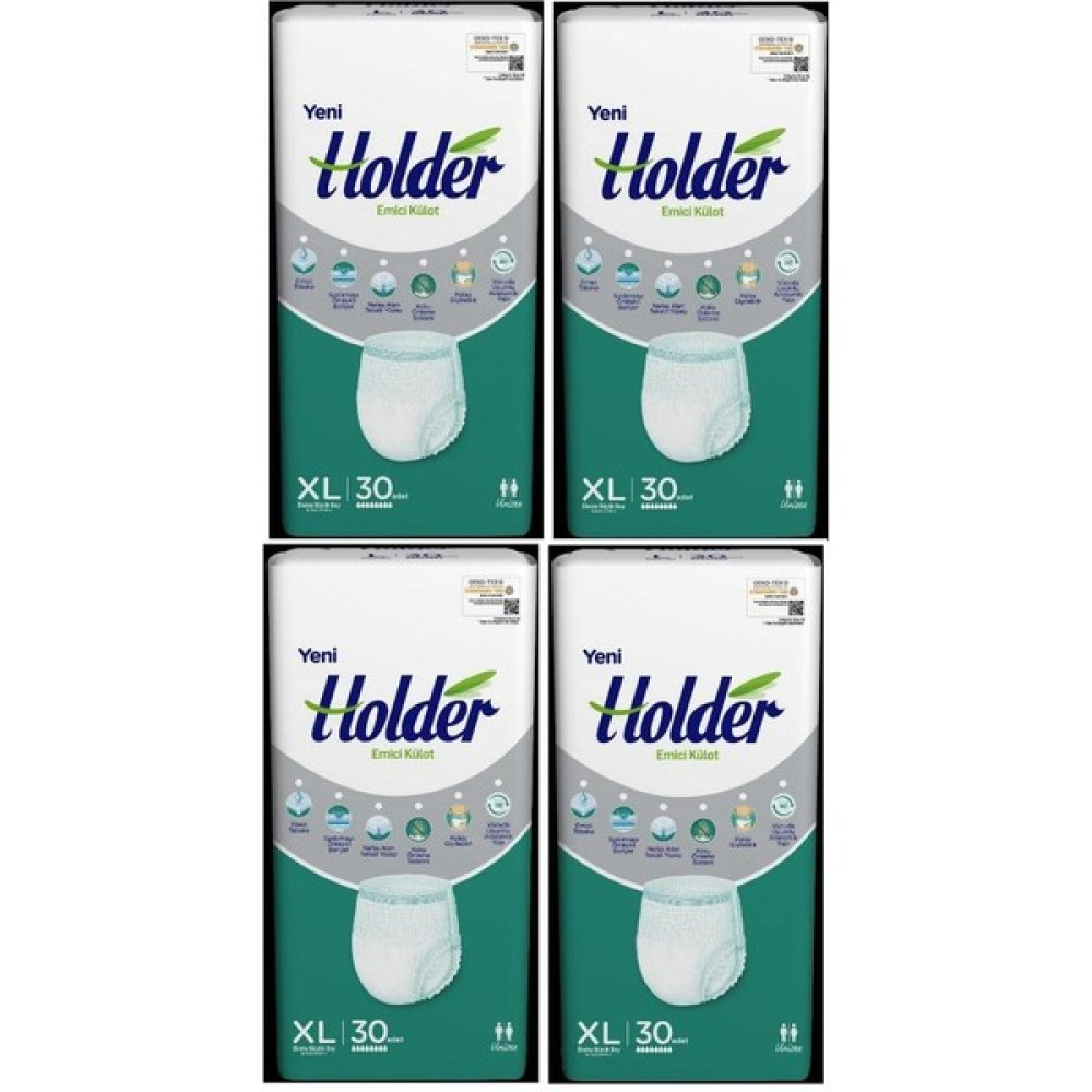 Holder Hasta Bezi Külotlu XL 30'lu 4 Paket 120 Adet Hasta Bezleri ve Temizliği Fiyatı