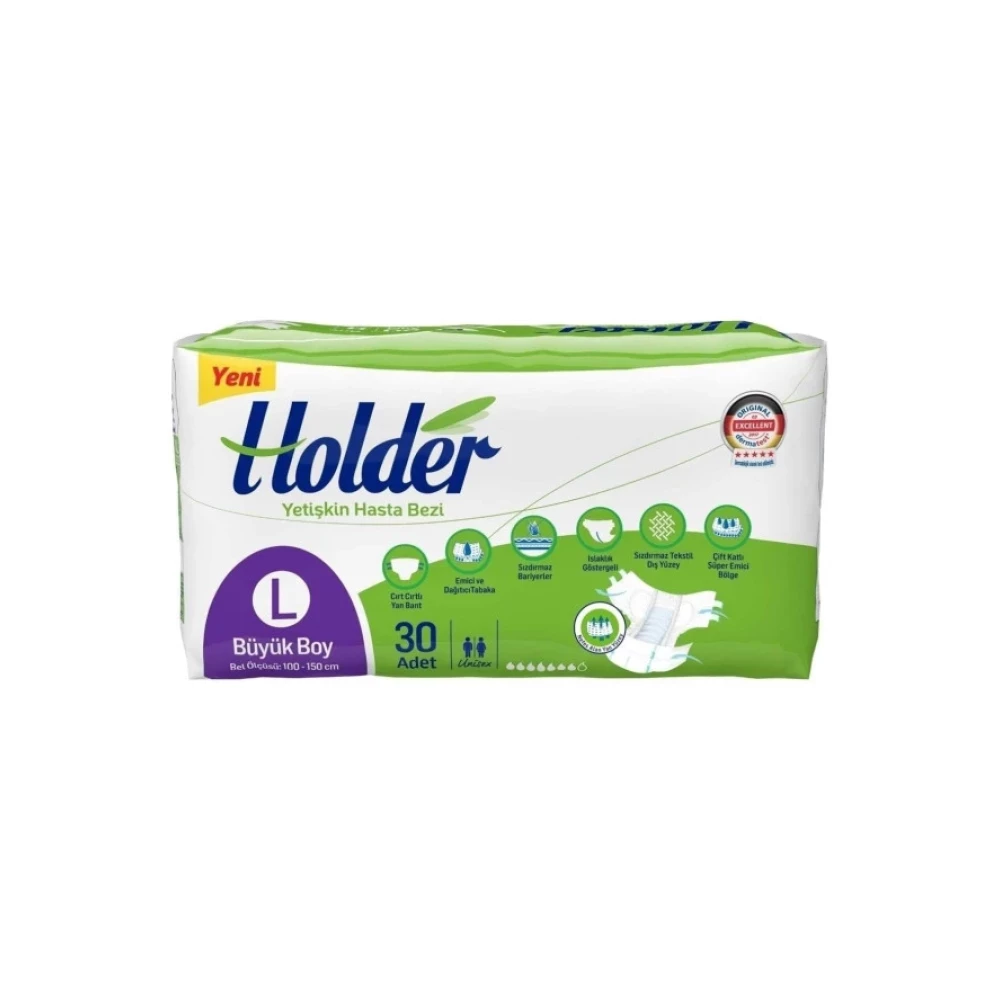 Holder Large Belbantli Yetiskin Hasta Bezi 30 Lu Hasta Bezleri ve Temizliği Fiyatı