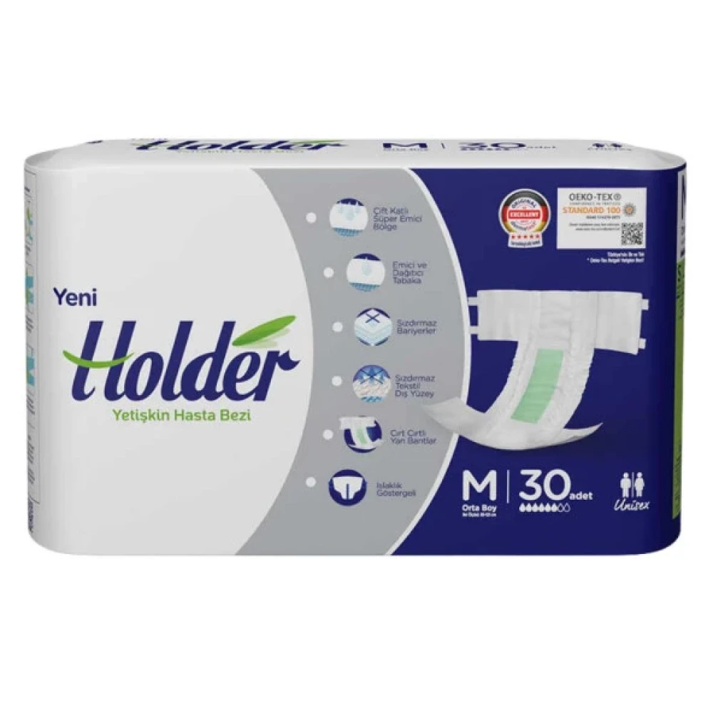 Holder Tekstil Yuzey Orta Boy (M) 30'Lu Hasta Bezi Hasta Bezleri ve Temizliği Fiyatı