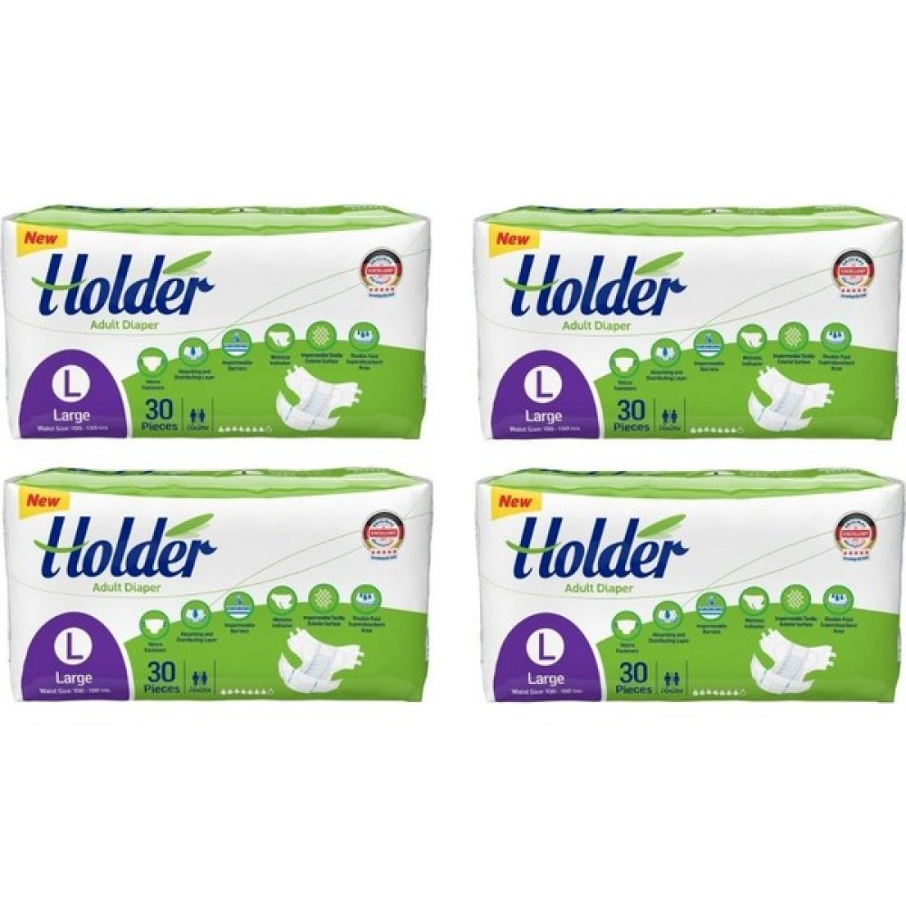 Holder Yetişkin Hasta Bezi Large Büyük Boy 30'lu / 4 Adet Hasta Bezleri ve Temizliği Fiyatı