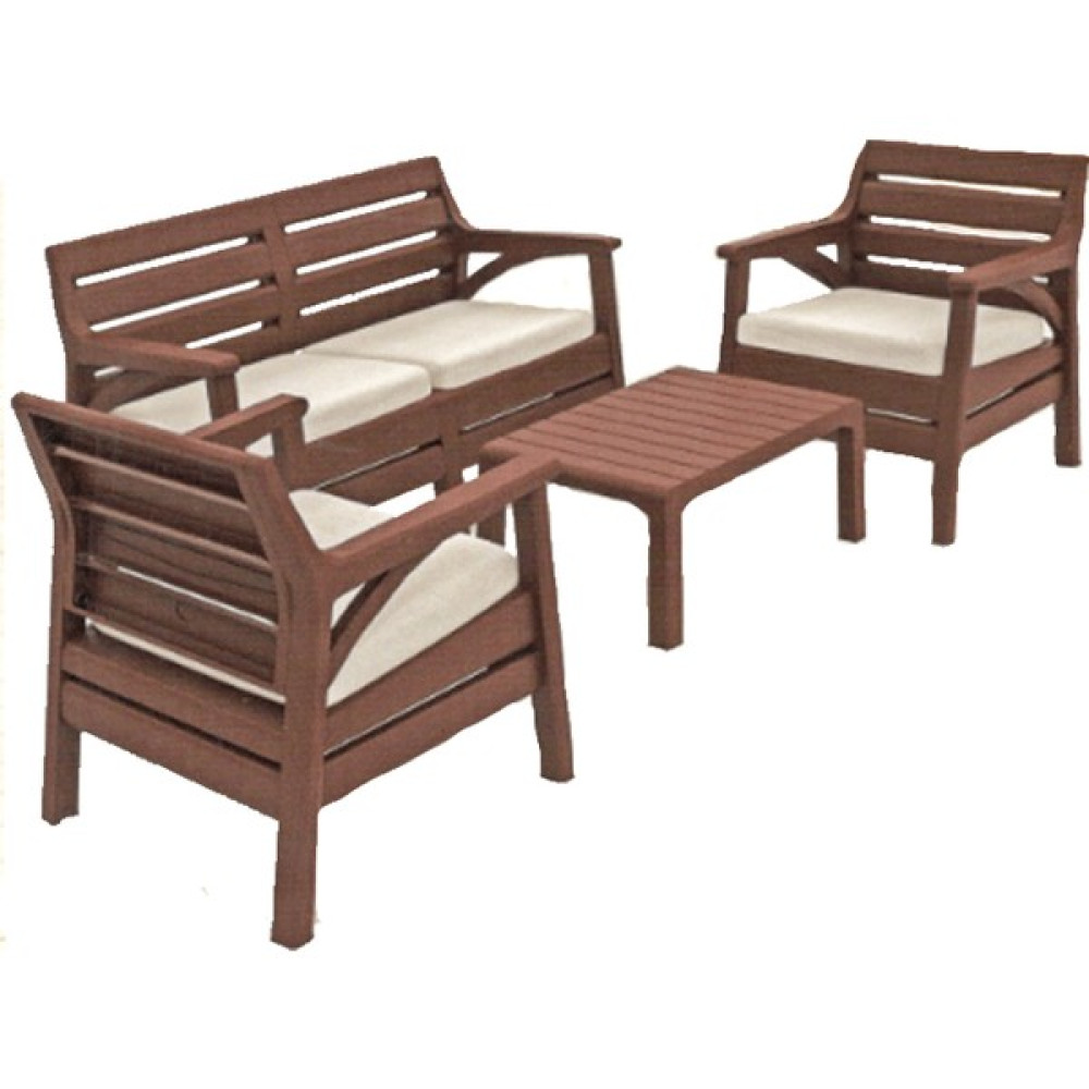 Holiday HK-800 Miami Set Bahçe Mobilyası - Balkon Seti - Kahve - Kahverengi Bahçe Mobilyası Takımı Fiyatı