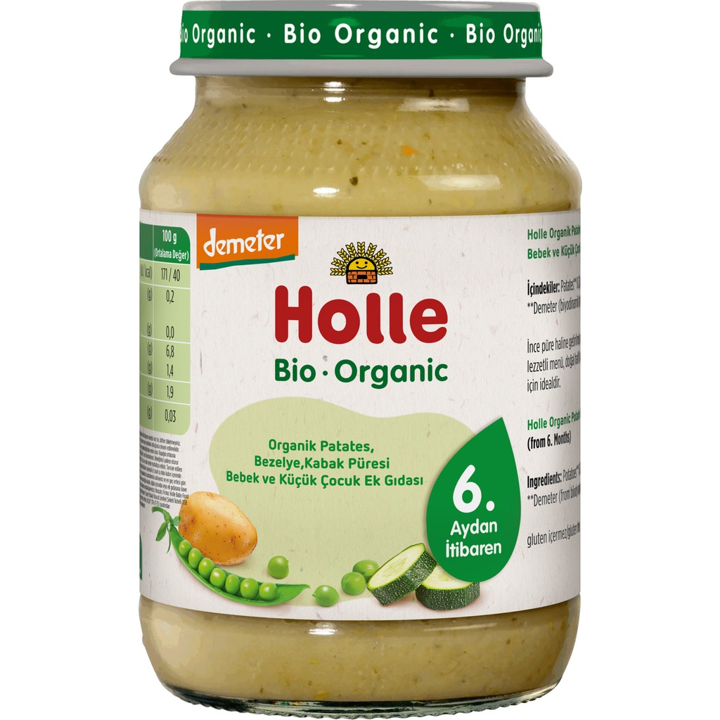 Holle Organik Patates, Bezelye, Kabak Püresi - KVNZ6 Diğer Fiyatı
