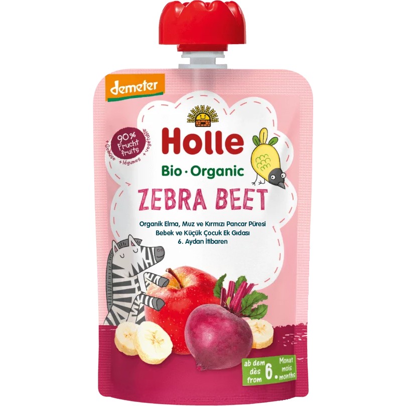 Holle Organik Zebra Beet (Elma, Muz, Kırmızı Pancar) - PCHS1 Diğer Fiyatı