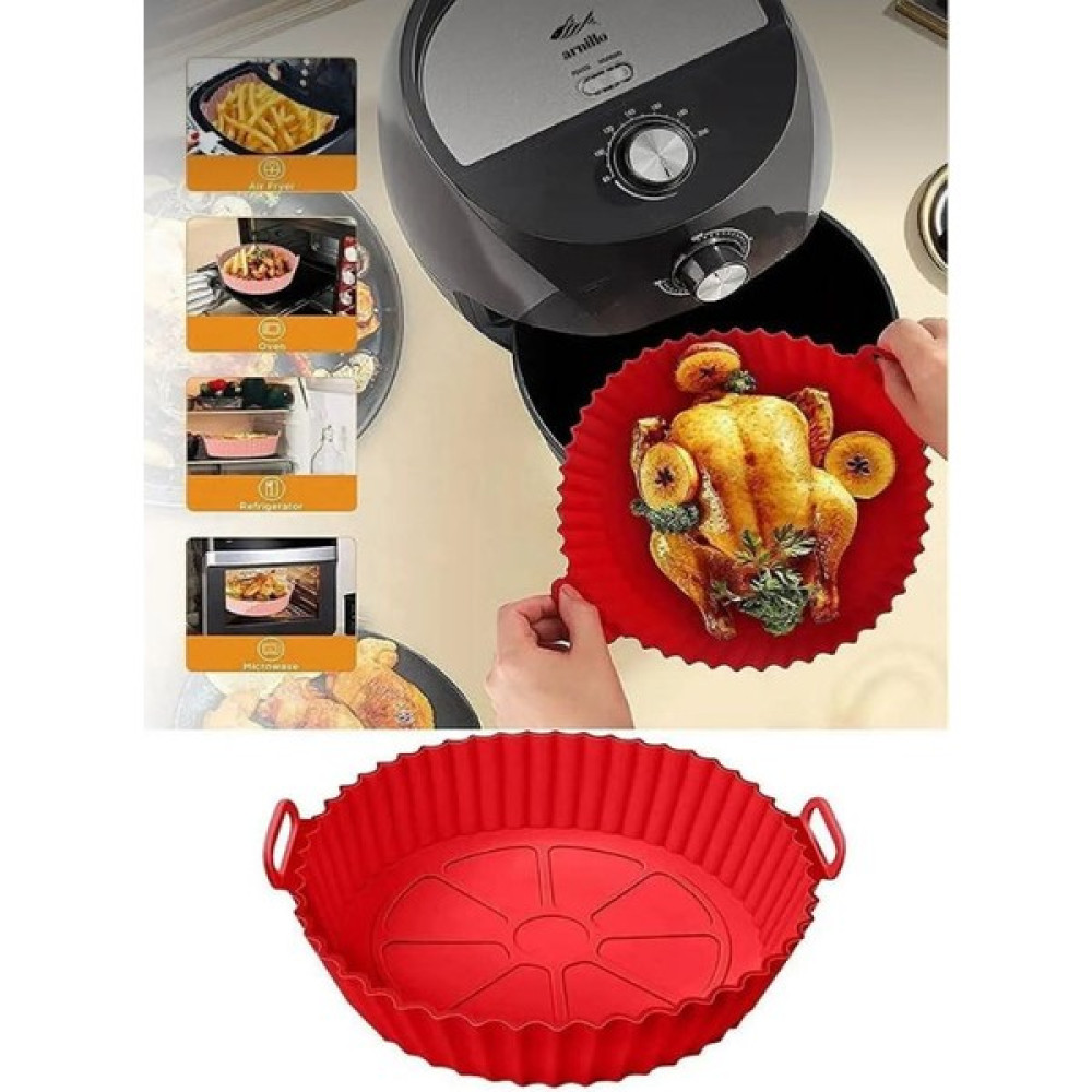 Holly Home Airfryer Silikon Pişirme Kalıbı Kırmızı Yonca Hava Fritözü Aksesuar Tüm Fritözlere Uyumlu Kek Kalıpları Fiyatı