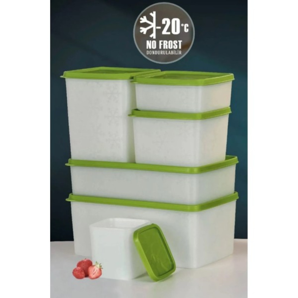 Holly Home Alaska No Frost Saklama Kabı Dondurucu Erzak Kabı Soğuğa Dayanıklı 6 Adet Set Hh Saklama Kapları Fiyatı