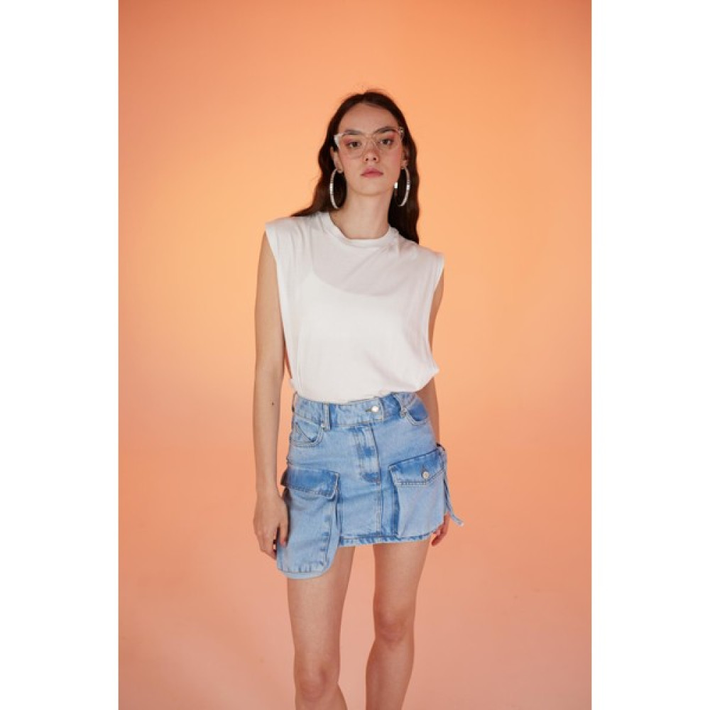 Holly Lolly Kargo Cepli Mini Arina Jean Etek Mavi Etek Fiyatı