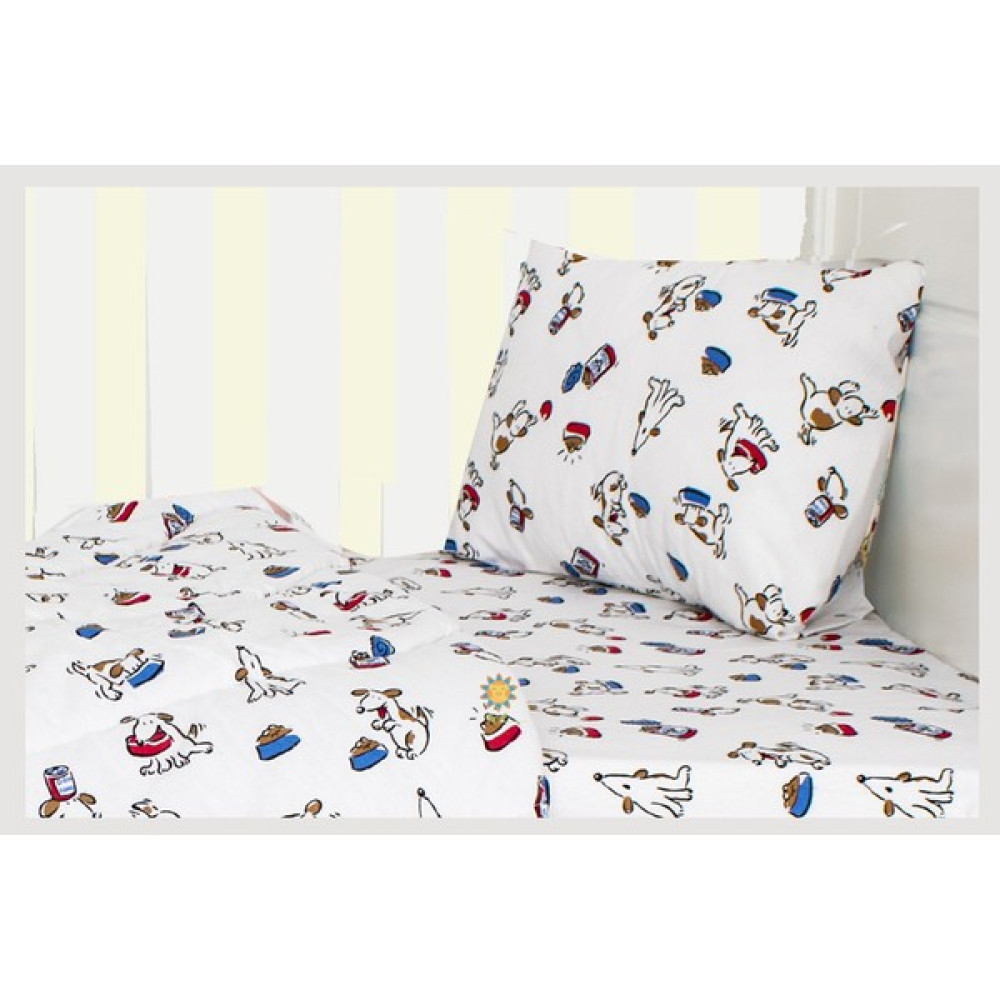 Holmer Kids Coolstyle Pro Bebek Uyku Seti Köpek Desenli (Beşik/anne Yanı/oyun Parkı/park Yatak Için) - Renkli Bebek-Çocuk Odası Fiyatı